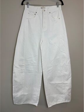 Etica Arden Wide leg barrel denim jeans vintage white NWT (for 30” waist) SZ 27